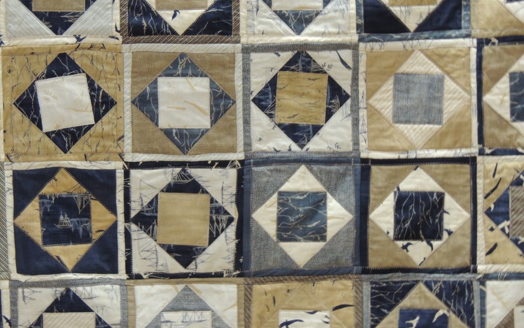 Blue Squares on Point