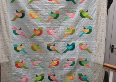 Nicola Branigan - Birds - Quilted by Tomomi