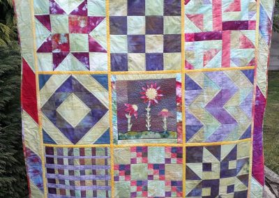 Lorna Lafferty - Sampler QAYG with Hand Dyed Fabrics